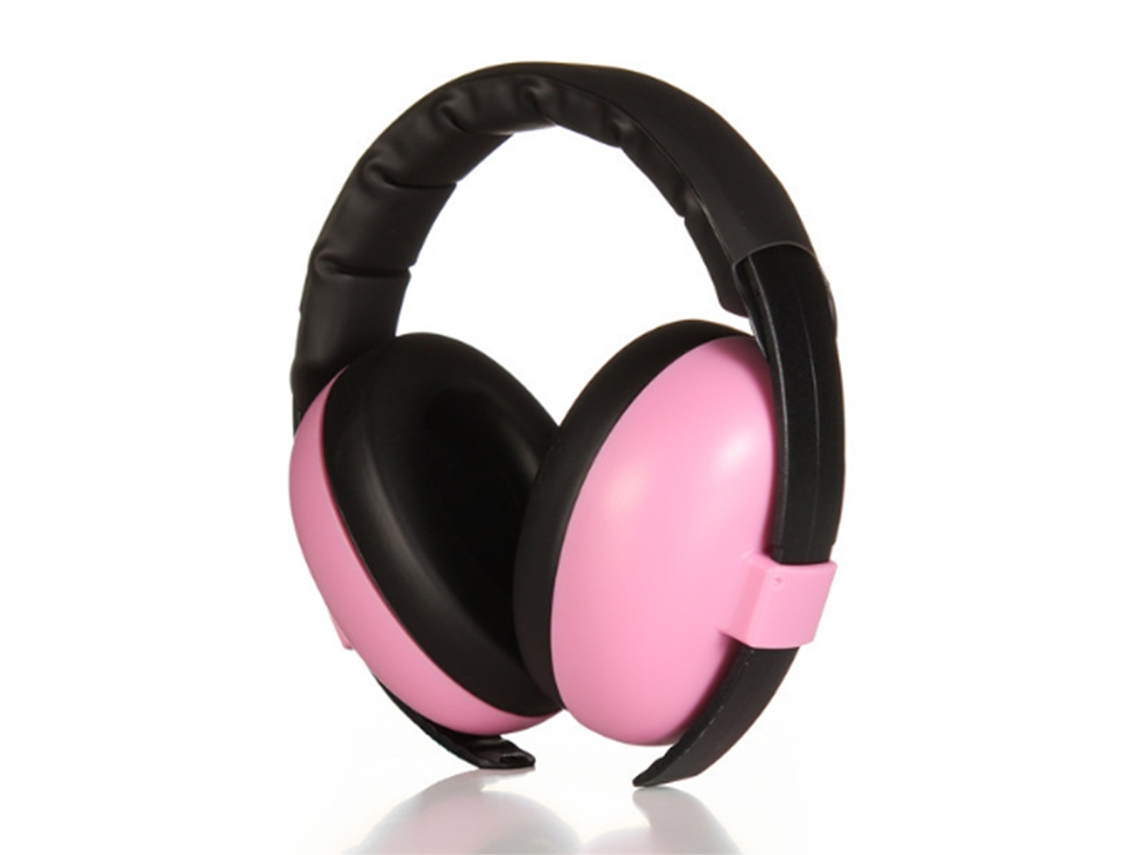 Tapones para los oídos y auriculares con cancelación de ruido para bebés (rosa), tapones para los oídos con cancelación de ruido para niños