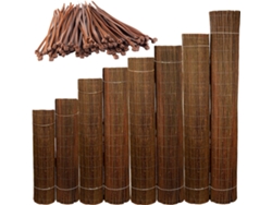 Valla de Mimbre Natural 190x300 cm para Jardín y Terraza – Malla de Ocultación Exterior