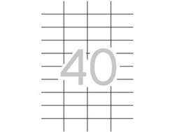 Etiquetas Adhesivas Permanentes A4 Rectas 500 Hojas APLI (Blanco - 52,5 X 29,7 mm)