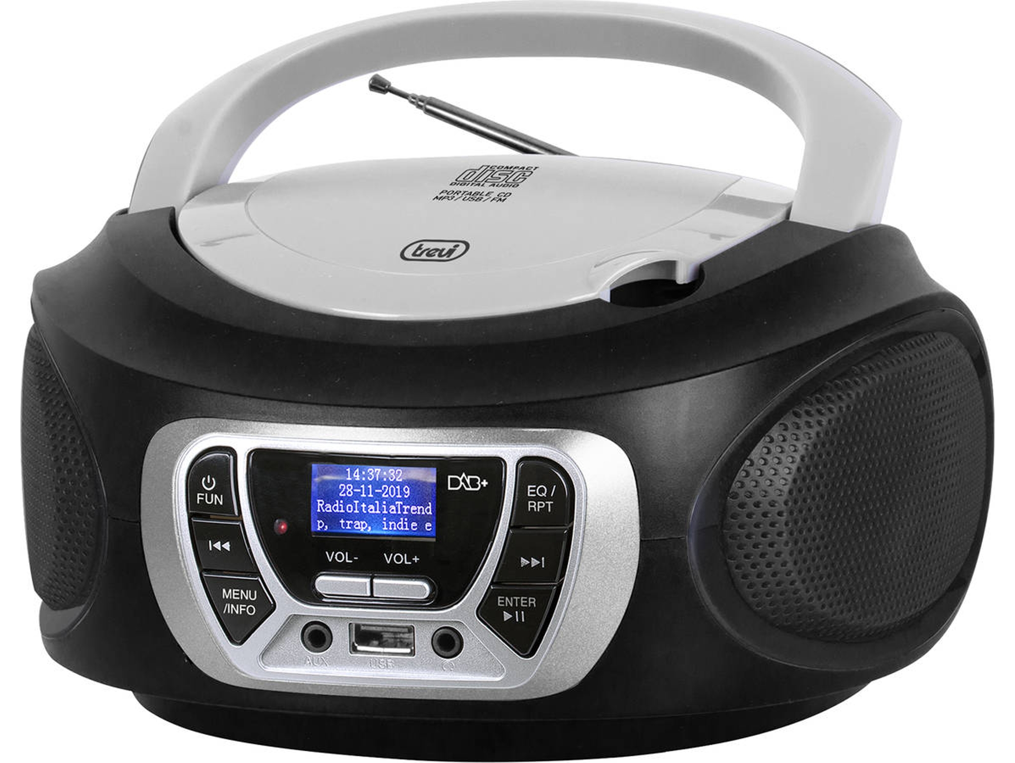 Radio CD TREVI CMP 510 DAB Portable (Negro)