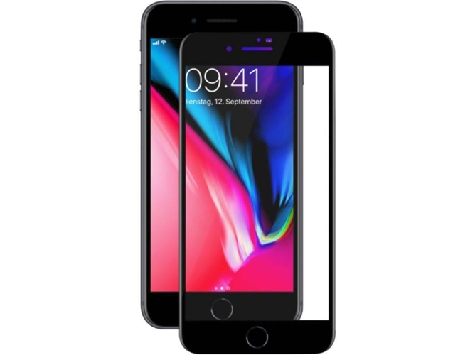 Protector de Cristal Templado iPhone 8 Completo Negro