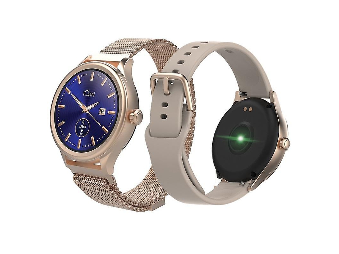 Reloj inteligente Forever Icon Aw 100 AMOLED para bicicleta eléctrica en oro rosa