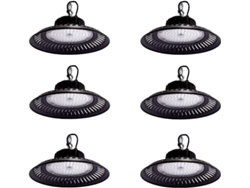 Pack 6x Campana LED UFO 100W 6000K  Serie ECO