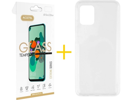 Kit Funda + Protector de Pantalla Xiaomi Mi 10 Lite ACCETEL Liso Transparente