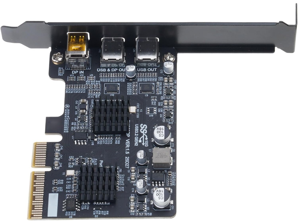 Tarjeta De Expansión Tipo C Con Salida De Vídeo 4k A 60 Hz Y Datos Usb 3.2 De 10 Gbps