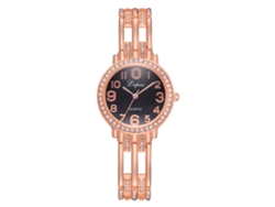 Reloj De Pulsera Analógico De Cuarzo Para Mujer Lvpai Con Bisel Redondo.