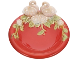 Bandeja decorativa de cerámica con forma de cisne, plato para frutas, soporte creativo para joyas SFUSHOS