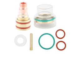 Kit de soldadura TIG TFM53NCN con antorcha TIG, copas y conos de vidrio para WP17/WP18/WP26 de 2,4 mm