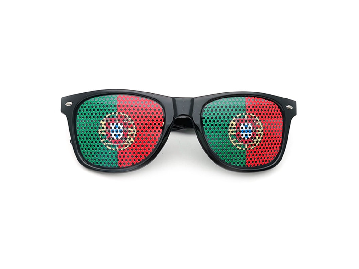 Gafas Sol Bandera Portugal Copa Mundial 2026, Accesorio Hincha, Gafas Fiesta Partido Fútbol Selección Nacional Calidad Premium