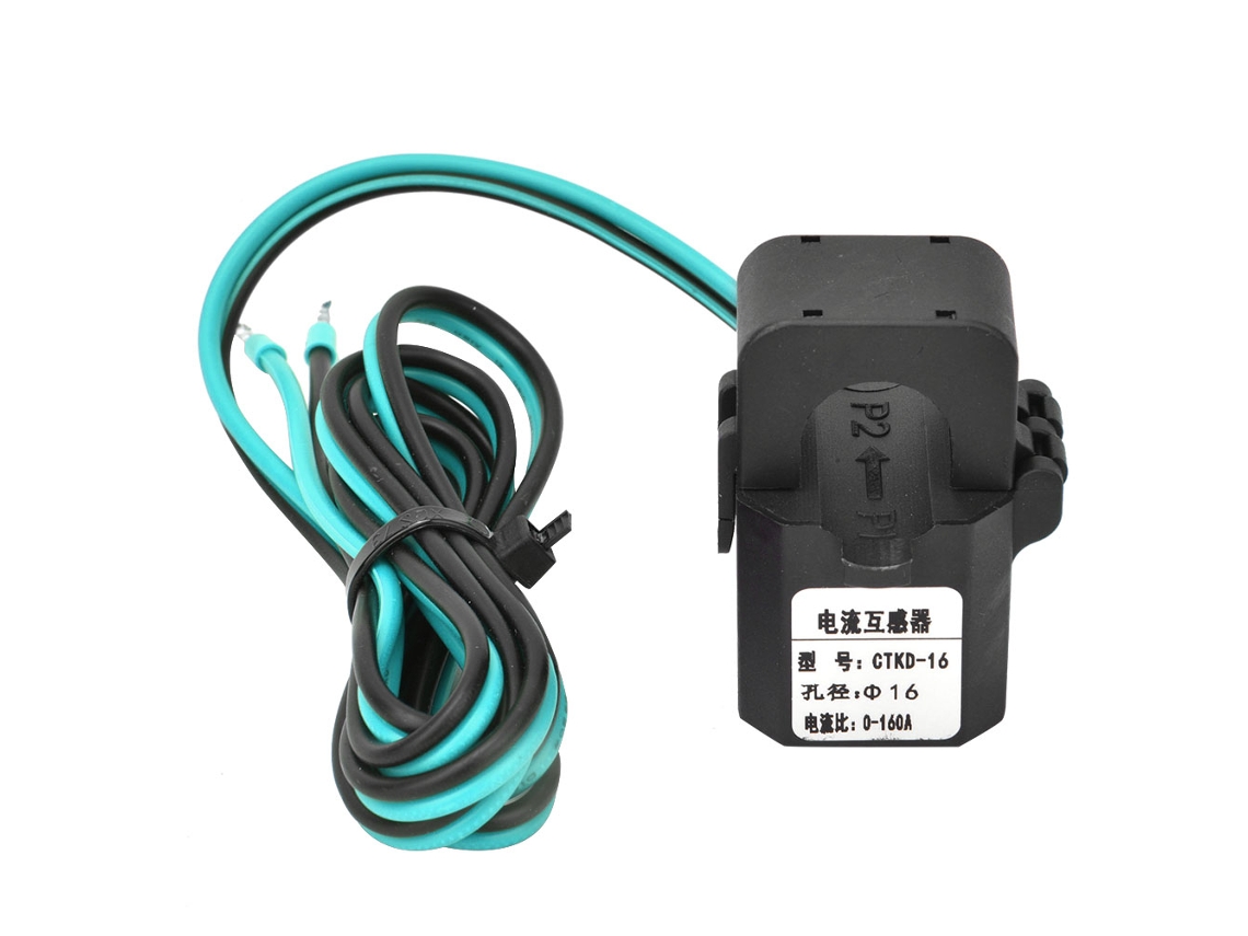 Transformador De Corriente Ctkd16 De Núcleo Dividido 5-630a 94-v0 Precisión Alta Cable Verde Negro Para Monitoreo De Incendios