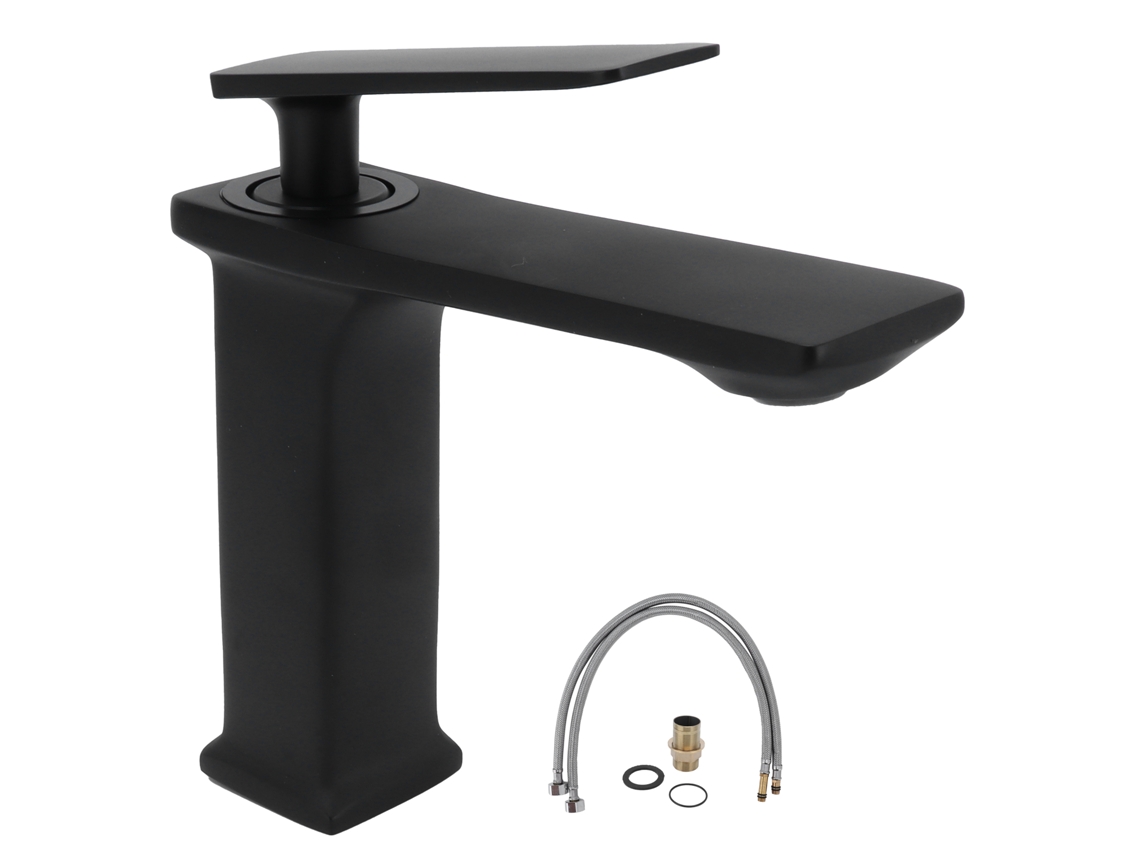 Grifo De Lavabo De Cobre Con Mango Largo, Mezclador De Agua Fría Y Caliente, Tamaño G1/2
