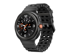 Bracelete Para Samsung Galaxy Watch 8/8 Classic - Silicone Com Fecho De Liberação Rápida No Estilo Oceano Clássico - Preta