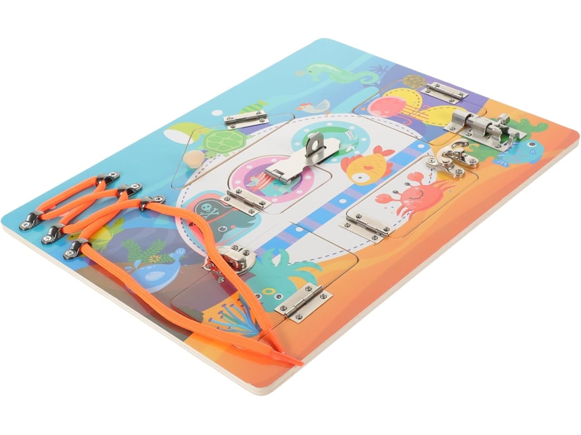 Tablero De Actividades De Madera, Juguete Interactivo Para Niños Y Niñas, Desarrollo Educativo