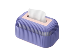 Dispensador Rectangular De Plástico De Gran Capacidad Para Baño, Cocina Y Hogar - Morado