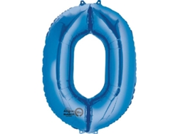 Globo DISFRAZZES Metalizado nº 0 (Azul)