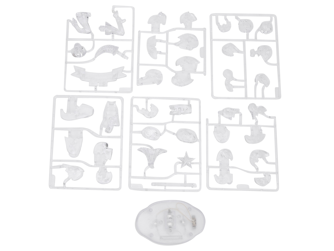 Bjww-rompecabezas Diy Com Base Iluminada Para Crianças Brinquedo Decoração Puzzle De Cristal