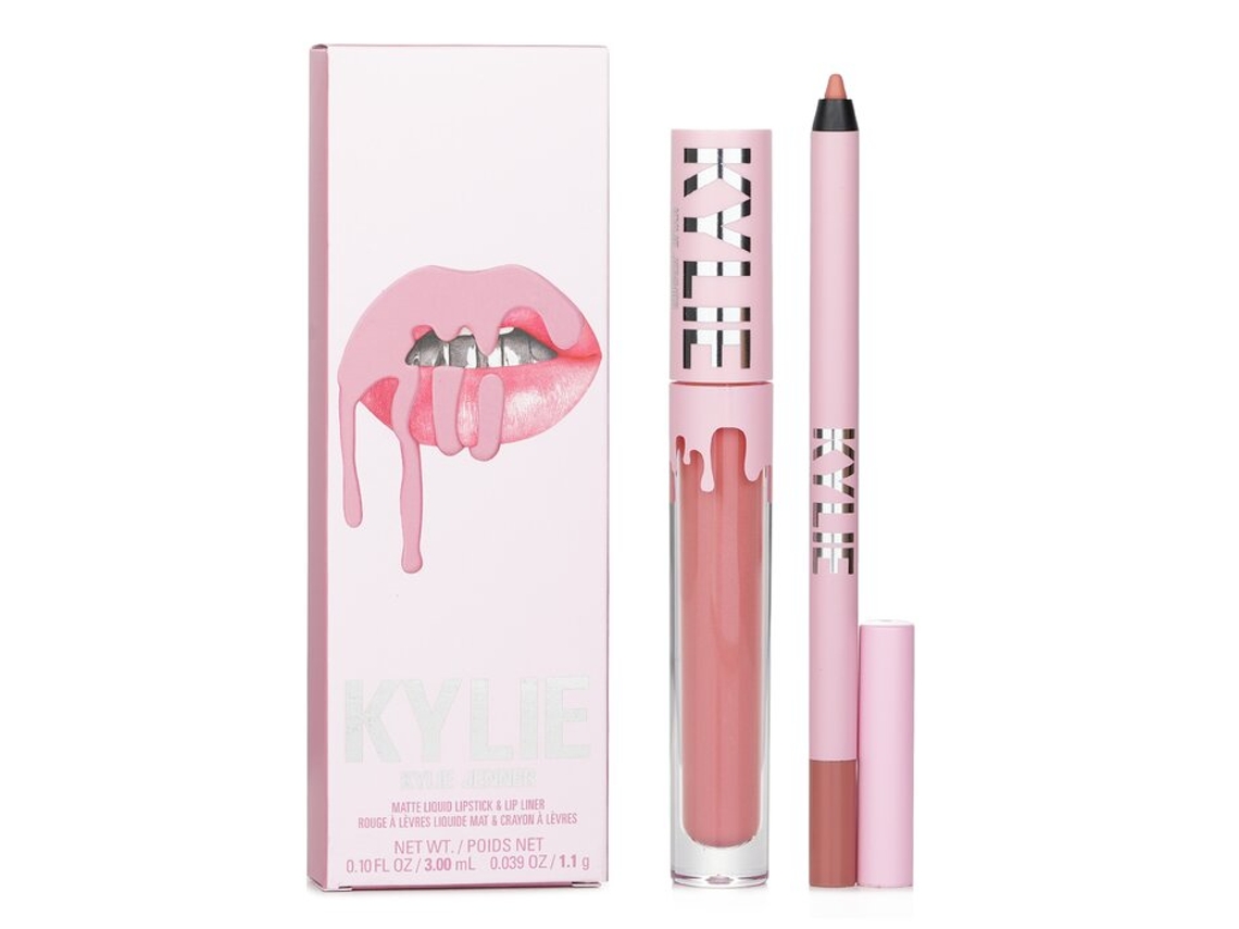 Kit de labios mate, lápiz labial líquido mate, 3 ml, delineador de labios, 1,1 g, 300 Koko K, 2 unidades, Kylie Cosmetics