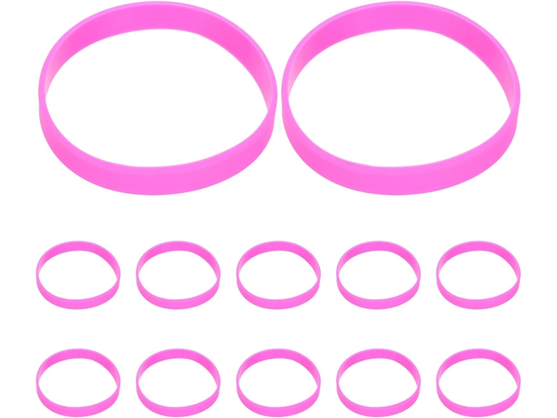 Juego De 60 Pulseras De Silicona Unisex Elásticas, Resistentes Y Duraderas.