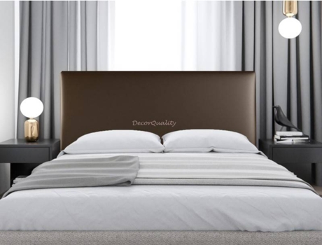 Cabecero DECORQUALITY Londres (Marrón - Polipiel - 105 x 70 cm)