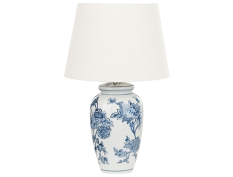 Lámpara de mesa blanca y azul 54 cm Beluso BELIANI