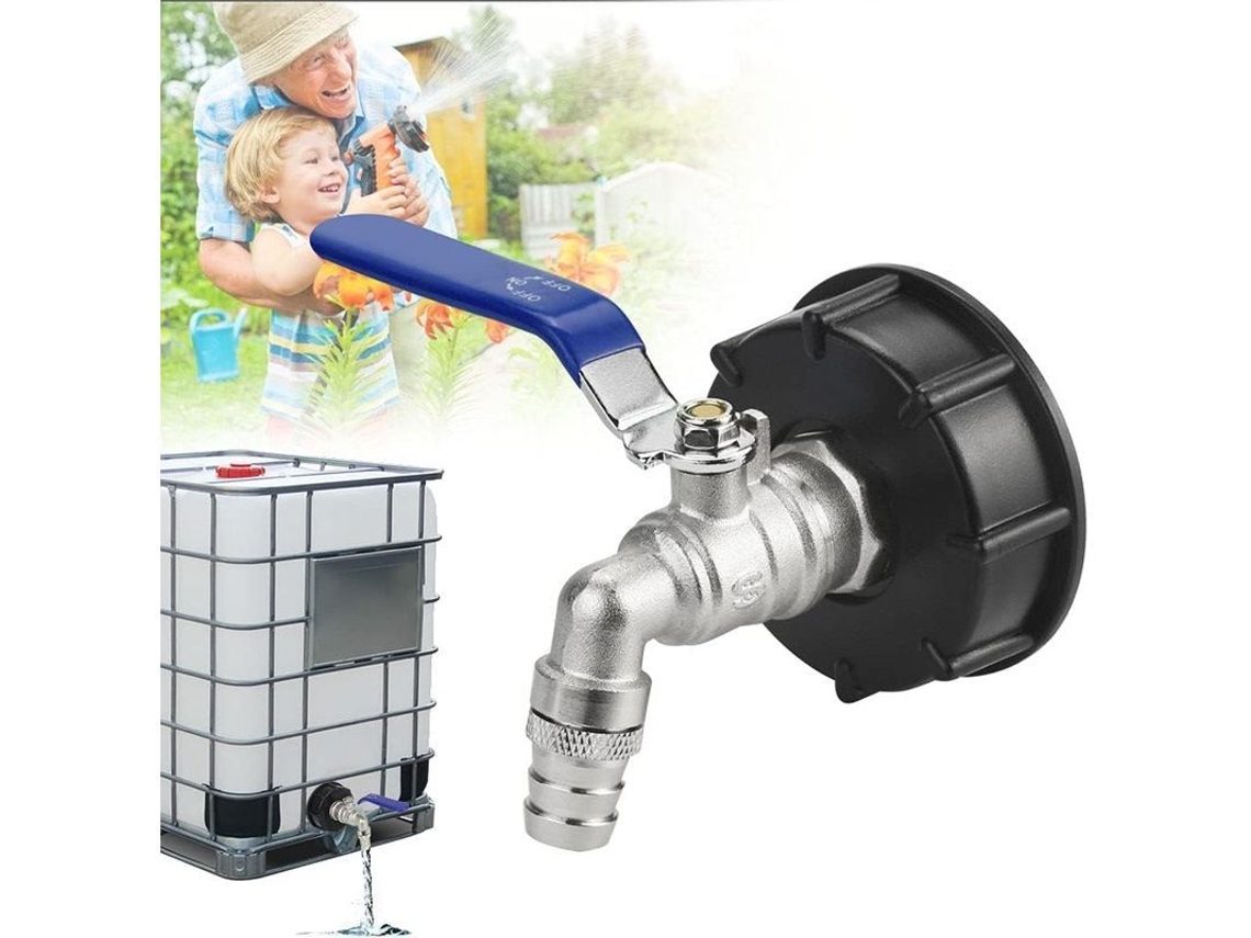 2026-adaptador De Tanque Ibc S60x6 Grifo 3/4" Válvula De Robo Latón Rustproof Para Contenedores Estándar Uk Eu Us