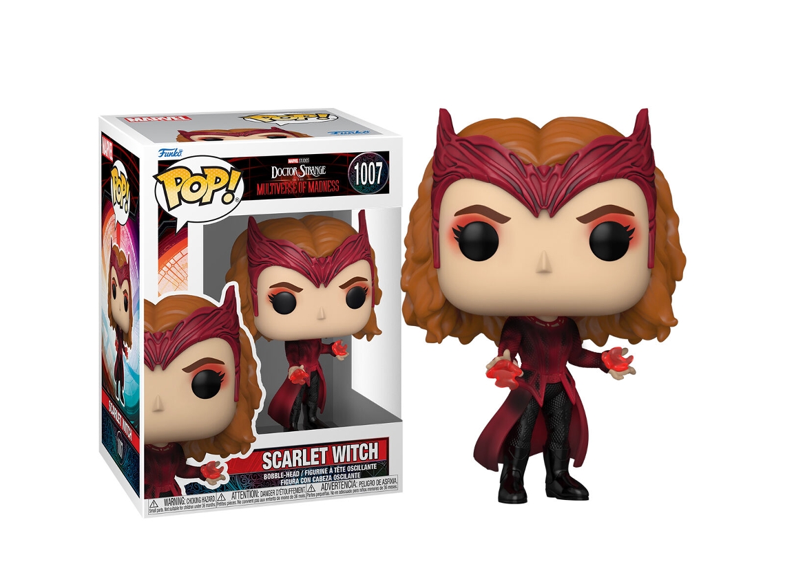 Figura Pop de Doctor Strange - Multiverso de la locura - Bruja Escarlata B.active