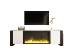 Muebles Con Efecto Chimenea Led Y Alto Brillo Sin Generar Calor Para La Sala De Estar.