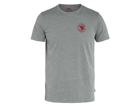 Camiseta de Hombre FJÄLLRÄVEN Logo Gris (S)
