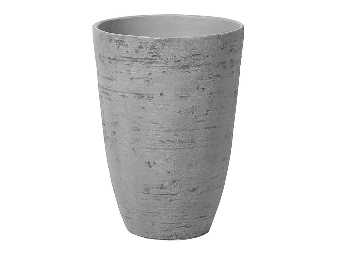 Maceta pequeña BELIANI Camia de Mezcla de piedra Gris 35x35x50