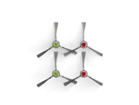 2 pares de cepillo lateral de Robot aspirador para Ecovacs Deebot N3 Max repuestos de aspiradora robótica Accesorios