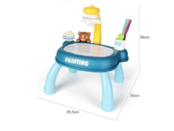 Mesa de Desenho de Projetor Infantil Brinquedos de Desenho-Azul 