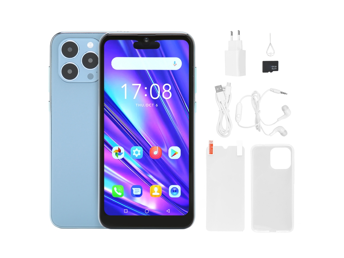 Teléfono Inteligente 3g Desbloqueado De 6,1 Pulgadas Con Android 8.1, 4 Gb/32 Gb, Doble Sim, Procesador Mtk6580a De Cuatro Núcleos, Pantalla De 5 Mp Y