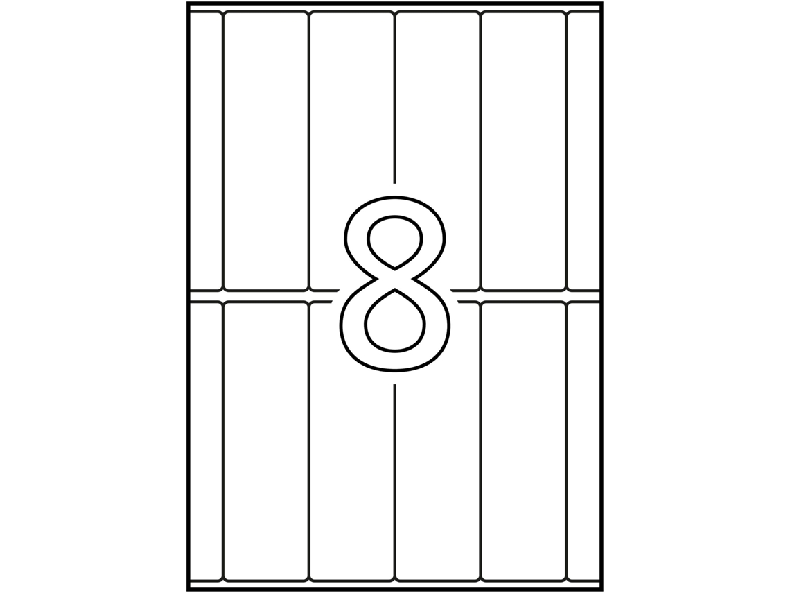 Etiquetas & con Adhesivo 15 Hojas APLI (Blanco - A5 31 X 100 mm)