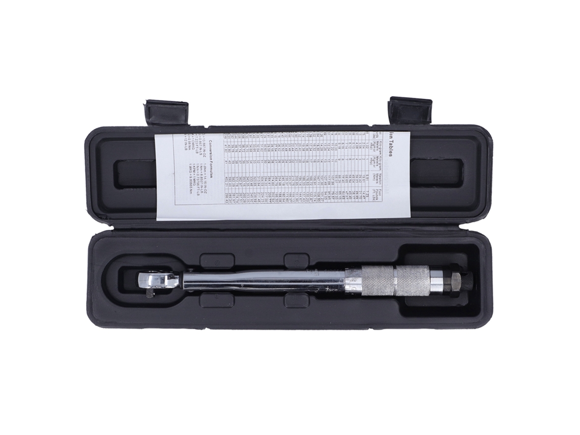 Llave dinamométrica ajustable de acero cromo vanadio de 1/4''