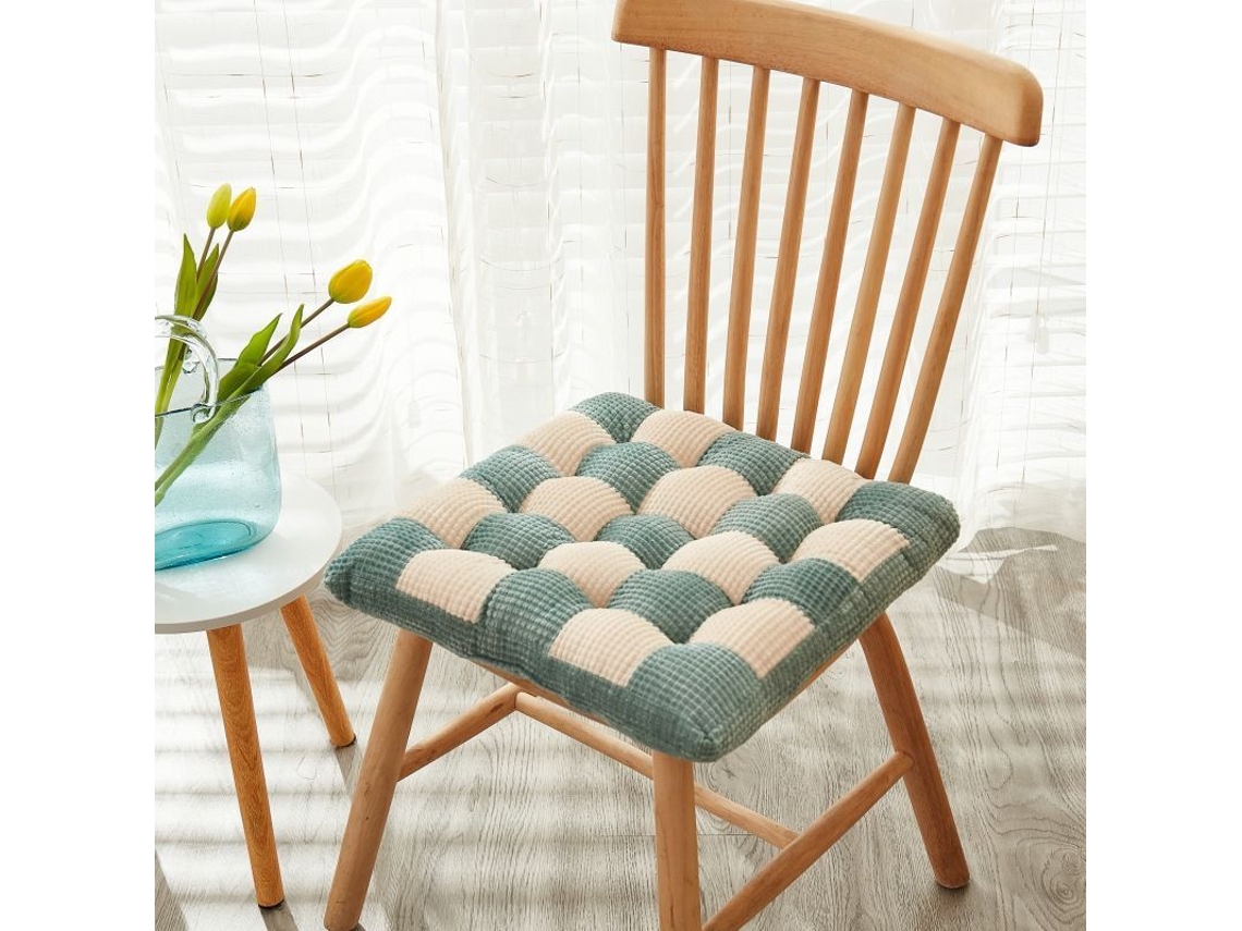 2026-40799-cojín De Suelo Cuadrado 42x42 Cm Verde, Cojín De Yoga Para Terraza, Salón, Balcón Y Meditación