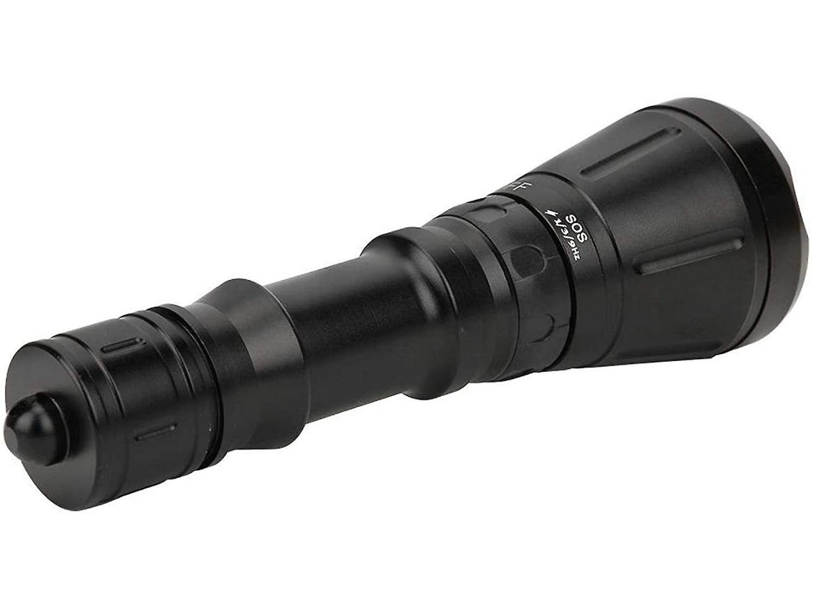 Linterna Profesional Impermeable D4 De Aleación De Aluminio Led Antorcha Subacuática Para Buceo, Caminata, Natación, Camping, Yizhood (negra)