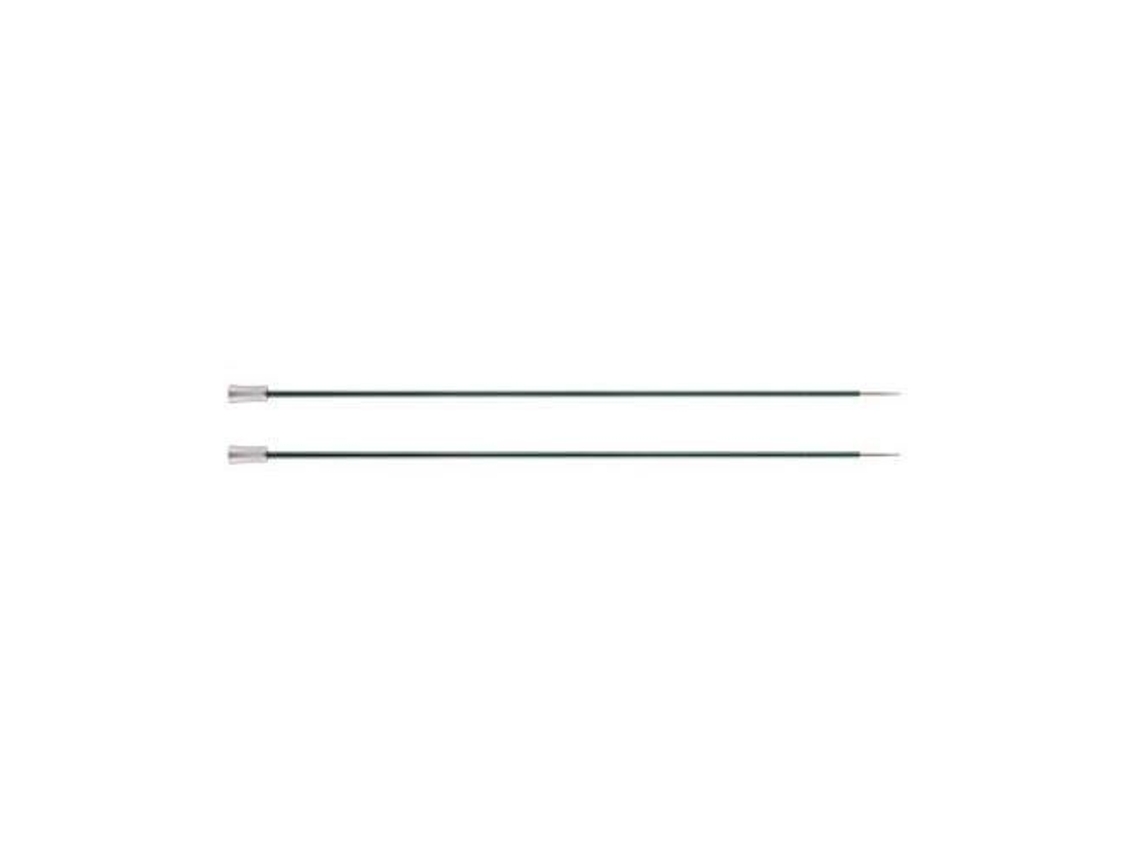 Agujas de tejer simples de aluminio Knit Pro Zing de 35 cm x 3 mm, color verde KP47295 Knitpro