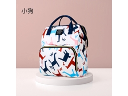 Mochila para pañales con compartimento térmico y correa para cochecito - Azul Hexinyigjly