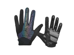 Guantes Reflectantes De Ciclismo Con Dedos Completos, Compatibles Con Pantallas Táctiles, Antigoteo Y Con Absorción De Impactos Para Ciclismo De Montaña Para Adultos.