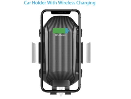 Cargador Coche Inalámbrico Teléfono Carga Rápida Ventilación BISBISOUS Negro