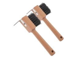 Juego De 2 Cepillos Para Cascos De Caballo, Herramienta Multiusos Para La Limpieza Y El Mantenimiento Diario Del Establo.