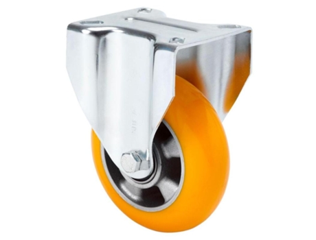 Rueda fija 17zv160-auab aluminio-poliur.naranja eje bolas balona ALEX