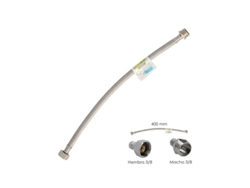 Latiguillo Flexible Acero Inoxidable Macho 3/8 - Hembra 3/8 - 400mm