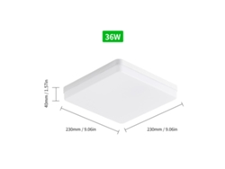 2026-lámpara De Techo Led Empotrada Cuadrada 36w Luz Cálida 3000k Para Cocina Dormitorio Pasillo Ac85-265v