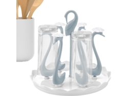 Escurridor de botellas | Portavasos con forma de cisne | Escurridor de botellas compacto para Gokoco