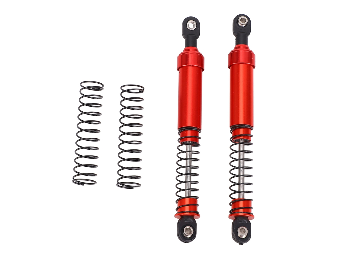 Juego De Amortiguadores De Aceite Big Bore Para Coche Rc Crawler Scx10 A Escala 1/10, Aluminio, 105 Mm, Rojo.