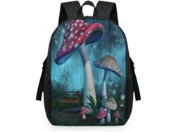 Mochila Tropicallife Estampado Bosque Setas Para Niños Niñas Hombres Mujeres Multiusos Mochila Escolar Info