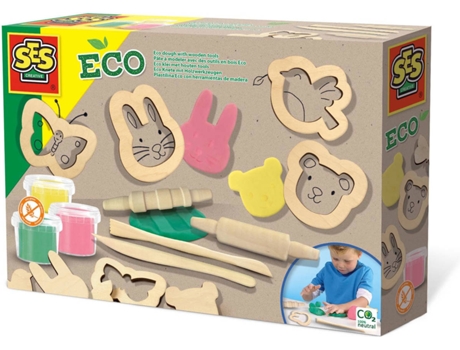 Plastilina SES Accesorios de madera ecológica (Edad Minima: 3 años)
