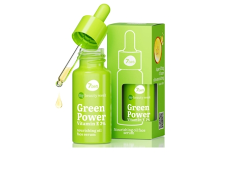 Sérum Facial con Vitamina E 2% Power Vitamin Green con Aceite Nutritivo 7DAYS 20 Ml