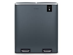Cubo de Basura LES COLLECTORS N°906 (Gris - Acero Inoxidable - 2 x 30 L)